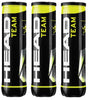 Head Team Tennis Balls Pack of 12 (3 Tubes of 4)